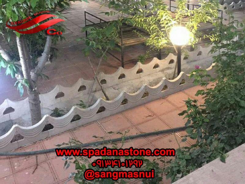 نمای زیبا دورباغچه ای مدل پرده ای