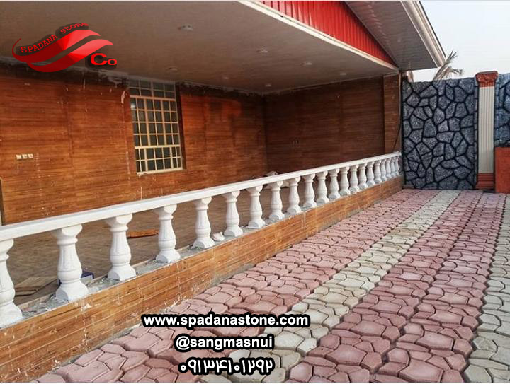 نمای زیبای شابلون بتن
